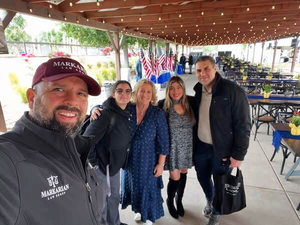 Group of Rotary Club of Yucaipa members outdoors