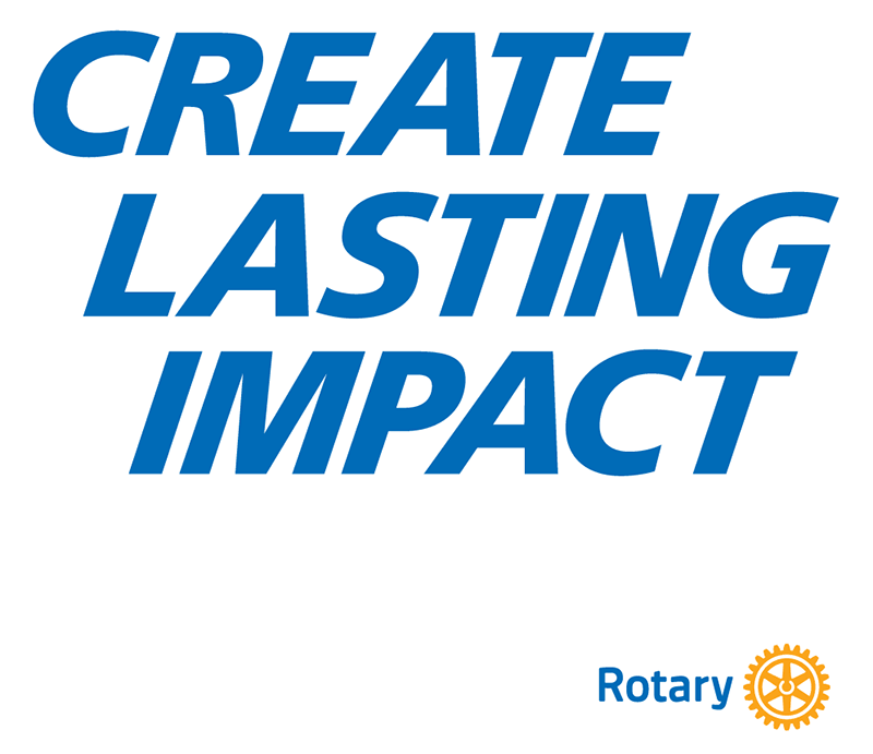 Rotary Create Lasting Impact Logo